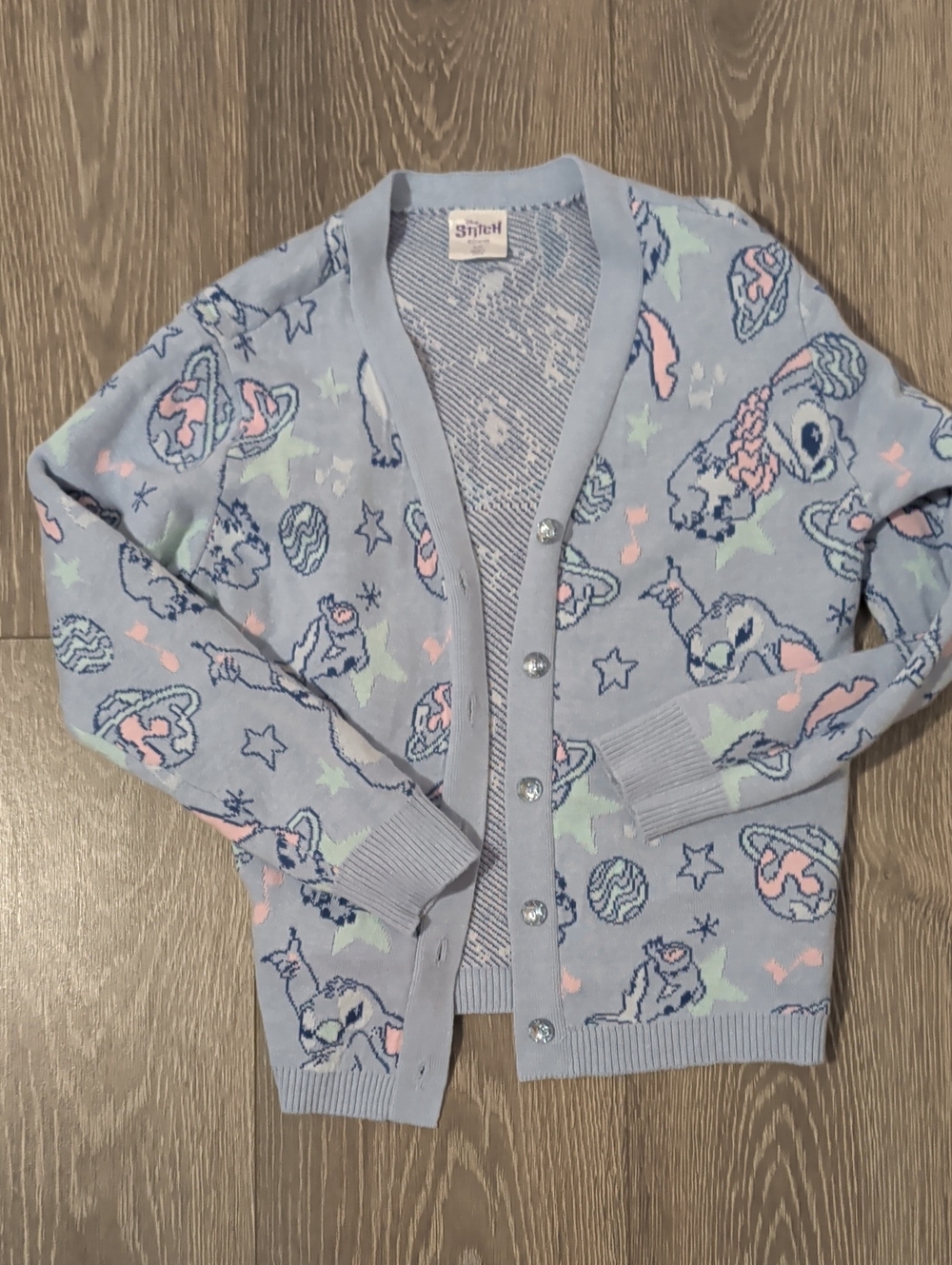 Stitch Cardigan Size 8 Blue Super Soft Never Worn